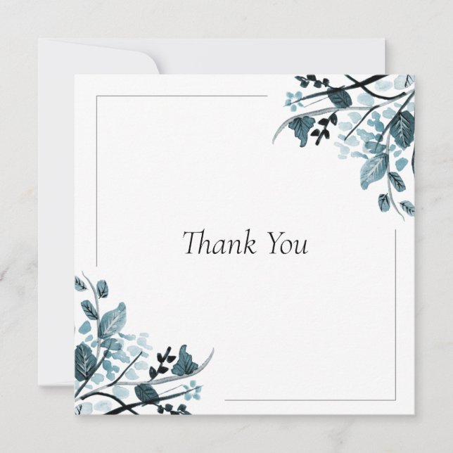 Carte De Remerciements Fleur orientale (Devant)
