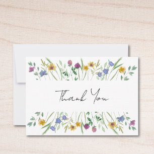 Carte De Remerciements Fleur sauvage