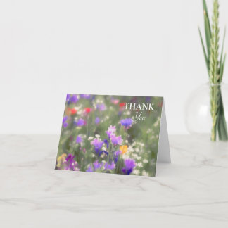 Carte De Remerciements Fleur sauvage