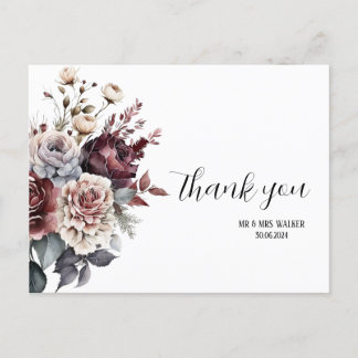 Carte de remerciements Fleur sauvage, Carte de rem