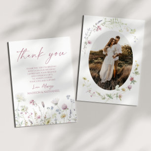 Carte De Remerciements Fleur Sauvage Fleurs Sauvages Jardin Floral Photo