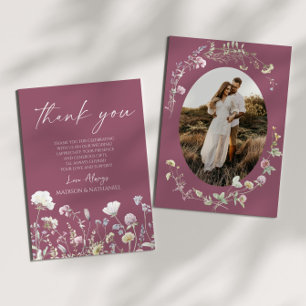 Carte De Remerciements Fleur Sauvage Fleurs Sauvages Jardin Floral Photo