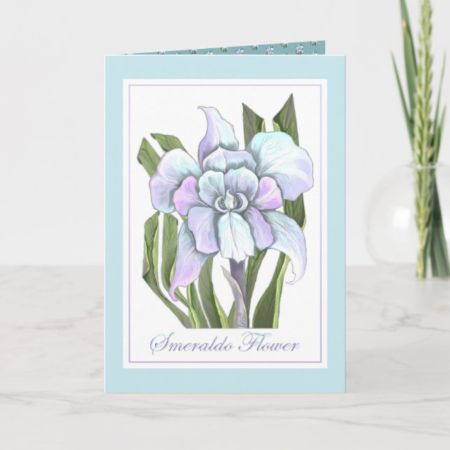 Carte De Remerciements Fleur Smeraldo (Devant)