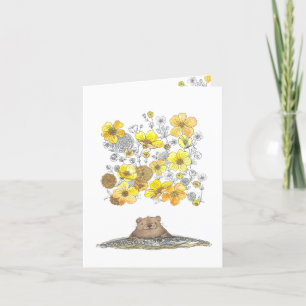 Carte De Remerciements Fleurs de printemps mignonnes