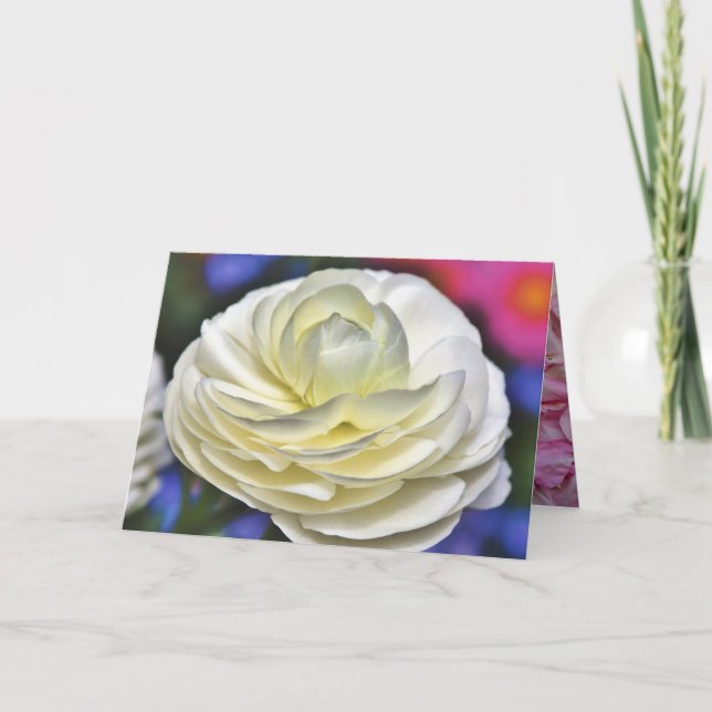 Carte De Remerciements Fleurs florales Destinée florale (Devant)