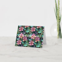 Carte de remerciements floral