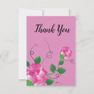 Carte de remerciements floral