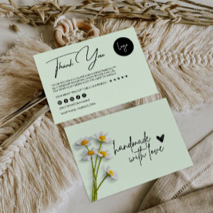 Carte de remerciements Floral