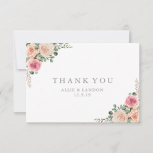 Carte de remerciements floral