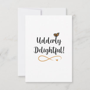Carte De Remerciements Floral Boho Highland Cow Butterfly Whimsical