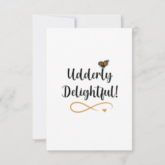 Carte De Remerciements Floral Boho Highland Cow Butterfly Whimsical