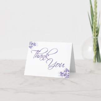 Carte de remerciements Floral plié