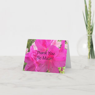Carte De Remerciements Floral thank you card