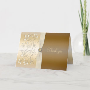 Carte De Remerciements Floral Thank You Card