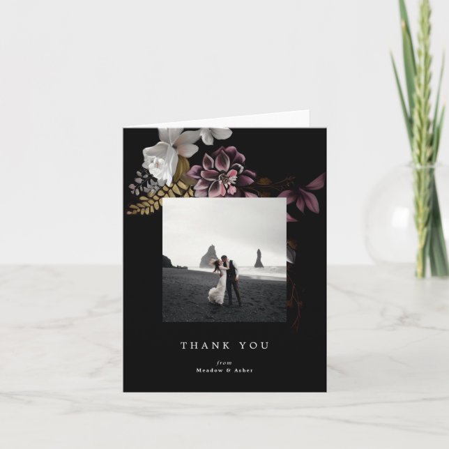 Carte De Remerciements Florence Mariage photo (Devant)