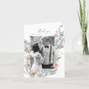 Carte de remerciements florissante du jardin