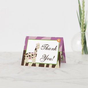 Carte De Remerciements Folded Thank You