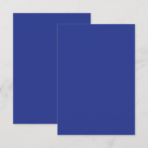 Carte De Remerciements Fond uni bleu foncé Design minimaliste audacieux