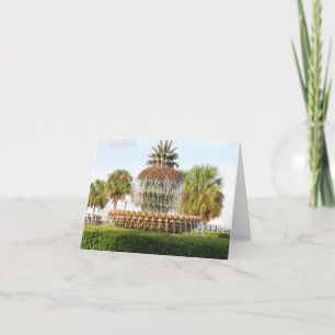Carte De Remerciements Fontaine d'ananas Charleston SC, Waterfront Park