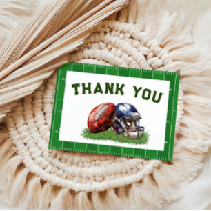Carte De Remerciements Football américain première année bas 1er annivers