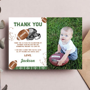 Carte De Remerciements Football Anniversaire Photo