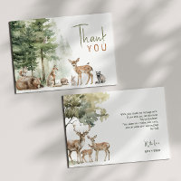 Forêt Bois Animaux Baby shower plat
