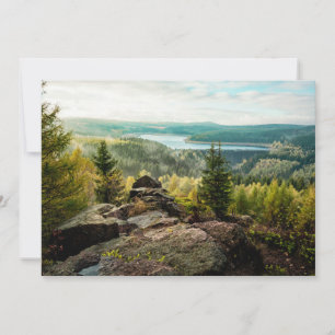 Carte De Remerciements Forêt   Ore Mountains Allemagne
