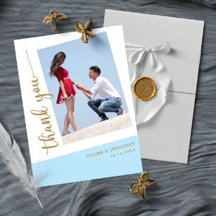 Carte De Remerciements Forever Grateful : Custom Beautity Photo Mariage