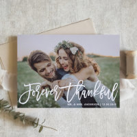 Forever Thankful Moderne Calligraphie Mariage Phot