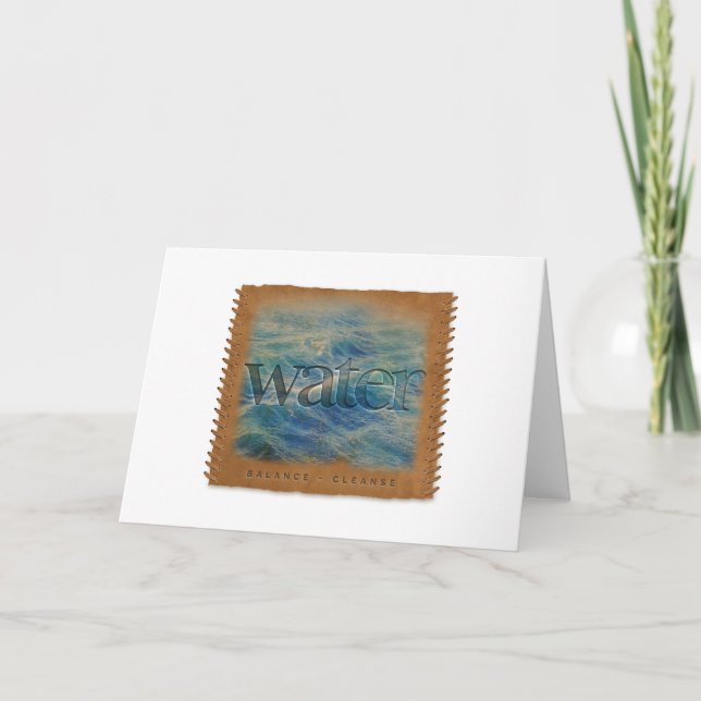 Carte De Remerciements Four Elements - Water - Greeting Card (Devant)