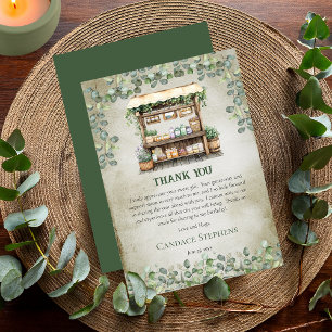Carte De Remerciements Frais Étalé sur le Marché de la Ferme Mariage