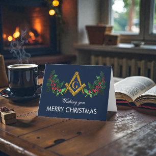 Carte De Remerciements Freemason Mason Freemason Noël