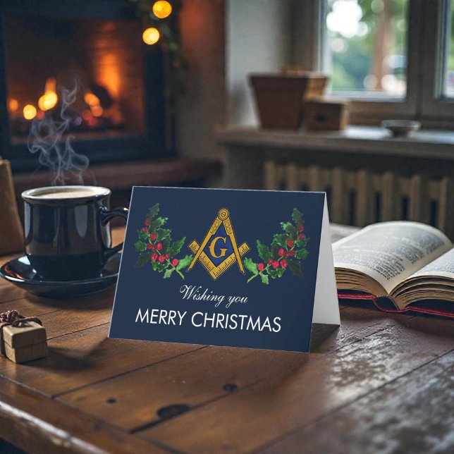 Carte De Remerciements Freemason Mason Freemason Noël (Créateur téléchargé)