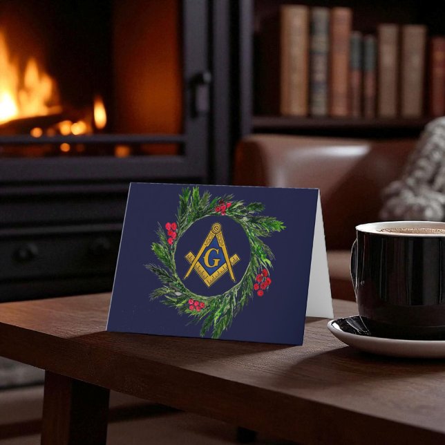 Carte De Remerciements Freemason Mason Freemason Noël (Créateur téléchargé)