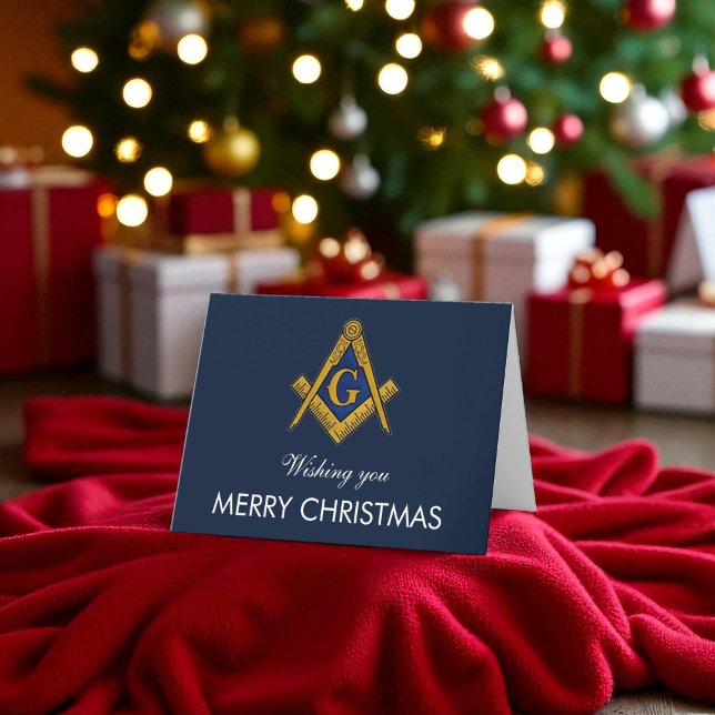 Carte De Remerciements Freemason Mason Freemason Noël (Créateur téléchargé)