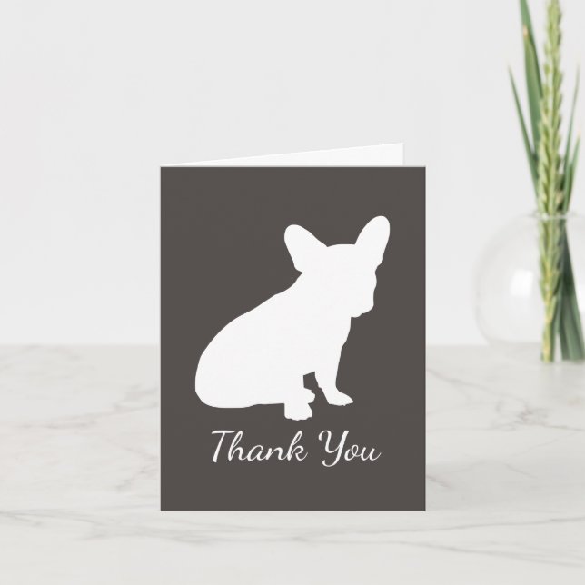 Carte De Remerciements French Bulldog Theme Party - Baby shower neutre (Devant)