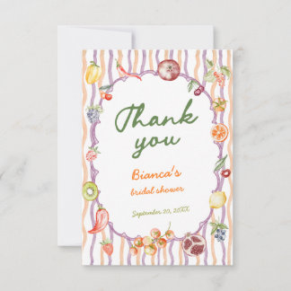 Carte De Remerciements Fresh Off The Market Whimsical Bridal Shower