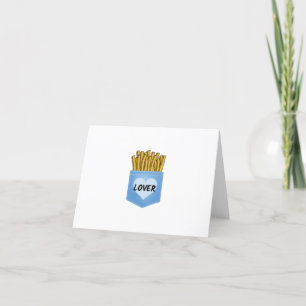 Carte De Remerciements frites en poche