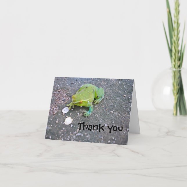 Carte De Remerciements Froggie vous remercient de noter (Devant)