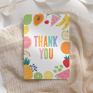 Carte De Remerciements Fruit fête d'anniversaire