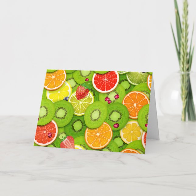 Carte De Remerciements Fruits d'été 2 (Devant)