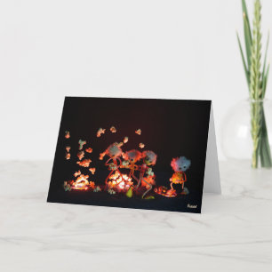 Carte De Remerciements Fubby dans l'explosion de pop-corn dans les trous 