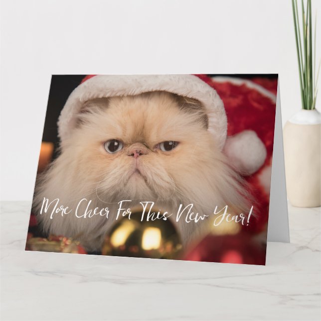 Carte De Remerciements Fun Personnalisé Texte & Image Noël (Devant)
