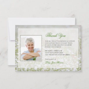 Carte de remerciements funéraire commémoratif de F