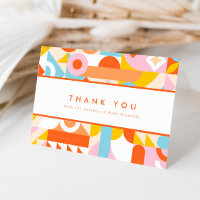 Funky Moderne Orange Minuscule Baby shower Humain