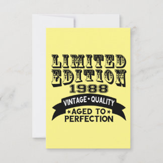Carte De Remerciements Funny 1988 Birthday Card Limited Edition
