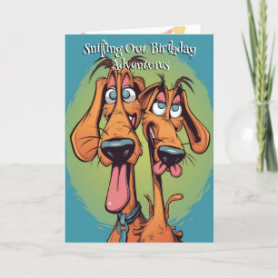 Carte De Remerciements Funny Chien Monster : Houndog Hydra Anniversaire