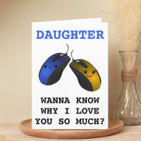 Funny Computer Mouse Click Daughter Joyeux anniver