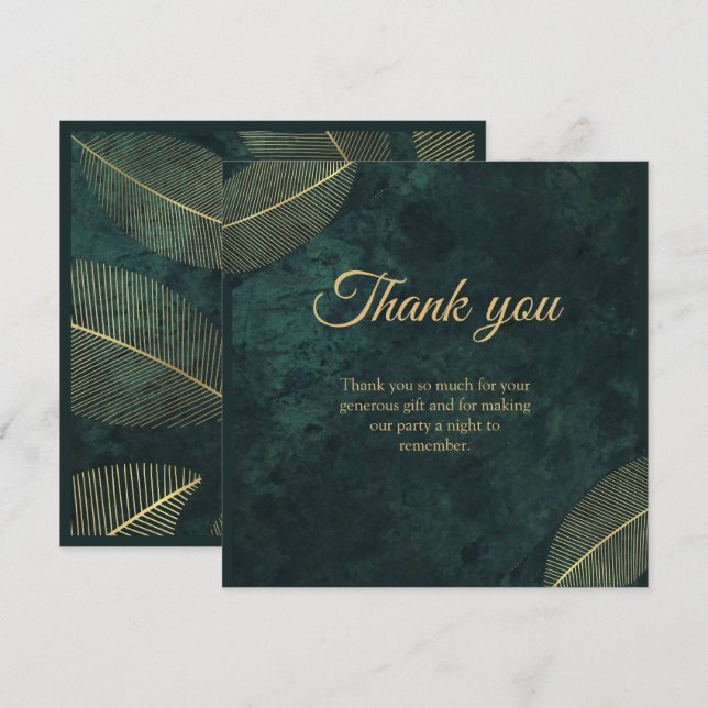 Carte De Remerciements Gala d'anniversaire mixte pour adultes (Devant / Derrière)