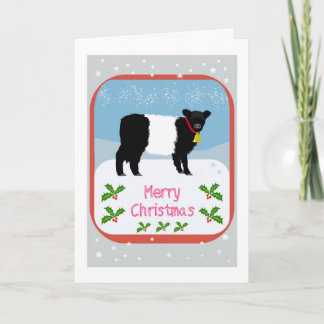 Carte De Remerciements Galloway calf Christmas card